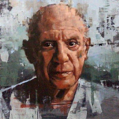 Pablo Picasso. Oils on 60x40cm board. POA