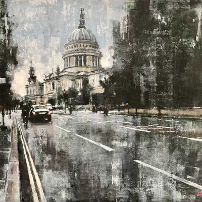 St Paul’s Cathedral. Oils on 60x50 board. POA